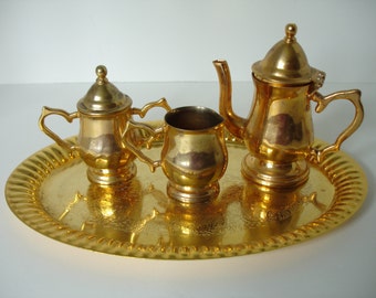 godinger silver art co miniature tea set