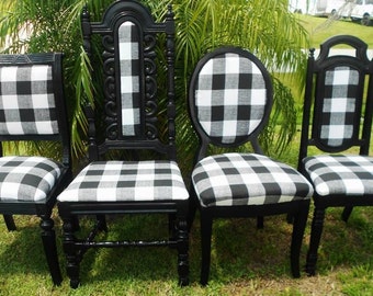 Made to Order Set of 4 Custom Dining Chairs