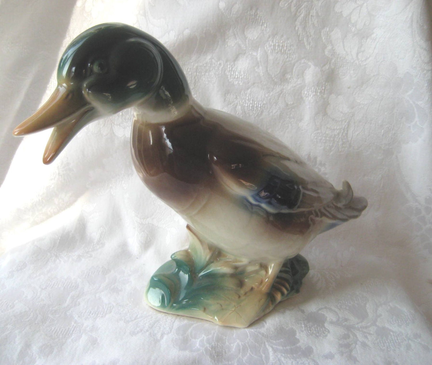 ceramic duck statue