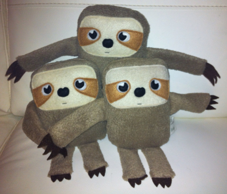 cute sloth plush toy