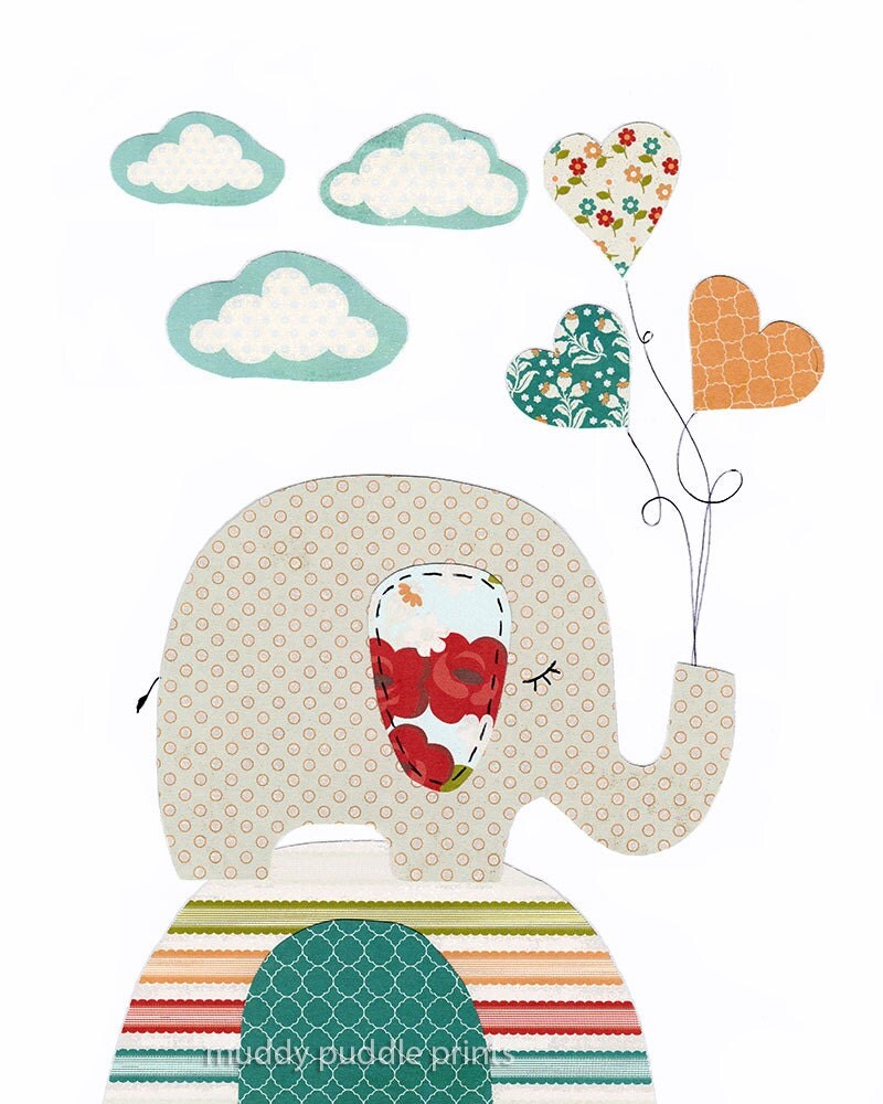 Nursery art print Nursery decor kids room by MuddyPuddlePrints