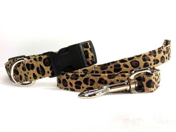 Leopard Print Dog Collar And Leash Leopard Print Dog Collar And Leash