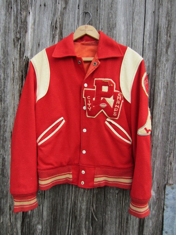 19611962 Letterman Jacket w/ Pins and Patches from Texas SM