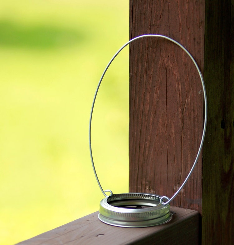 Hanging Mason Jar Lids set of 5 Hanging Mason Jars by SweetSights