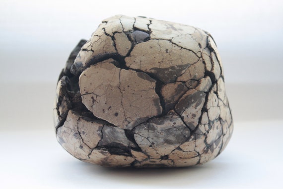 Abstract stoneware ceramic sculpture with unique by madebymanos