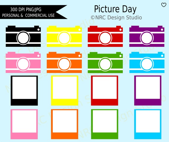 Camera Clip Art Picture Day Clip Art Digital by NRCDesignStudio