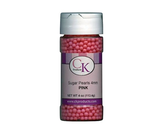 Pink Sugar Pearls - Baking Supplies - Cake and Cupcake Supplies - Party Supplies Il_570xn