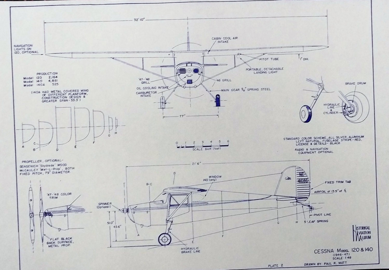 Cessna 150 чертежи