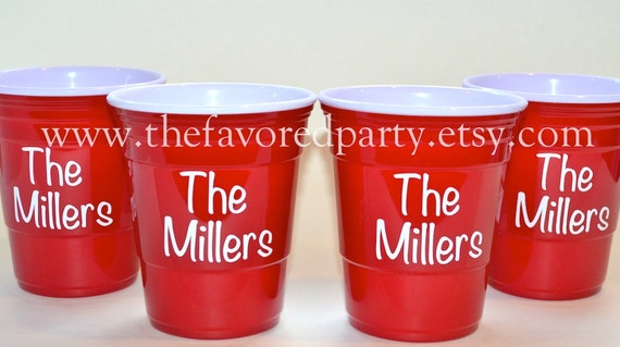 Personalized Set Of 18oz Reusable Red Solo Cups 6665