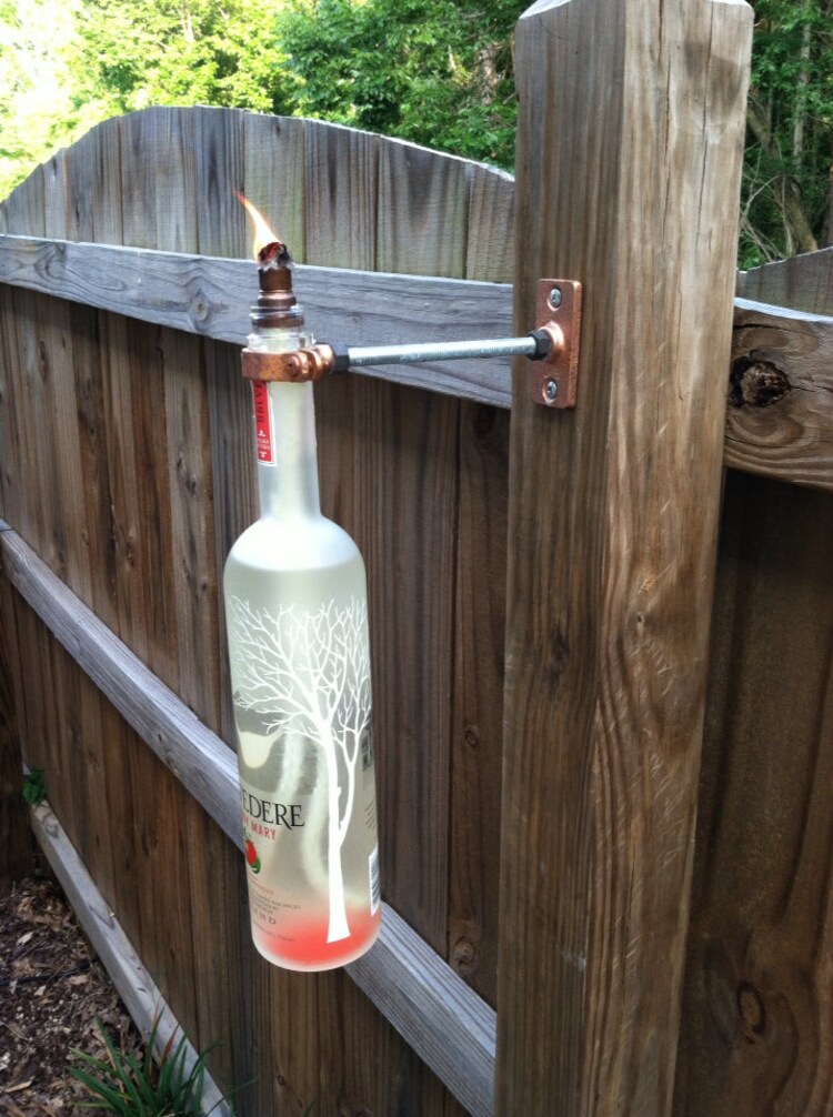 Hanging tiki torch kit by torches123 on Etsy