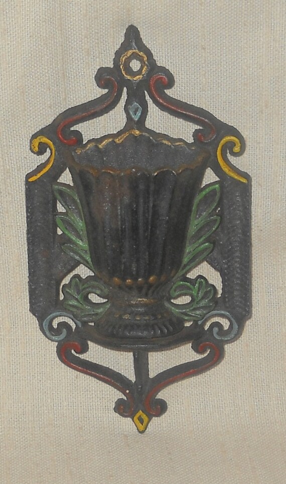Wilton Cast Iron Match Holder Safe Urn by VintageGlassGoddess