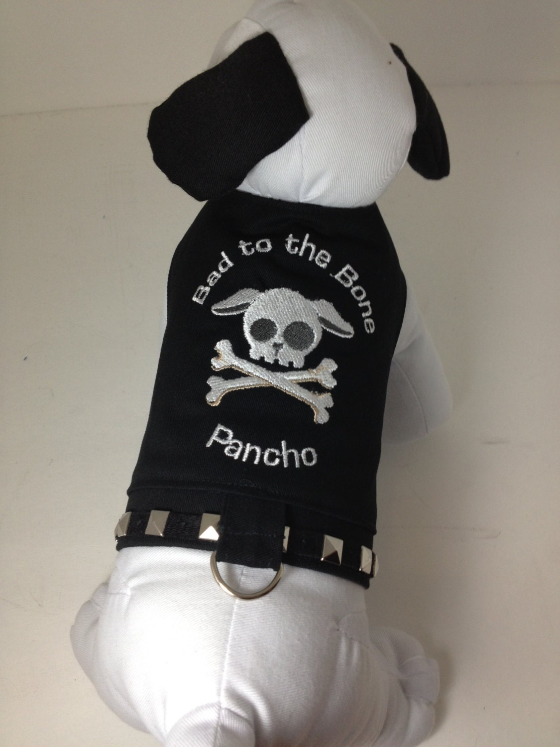 Personalized Bad to the Bone Dog Harness Quick Ship