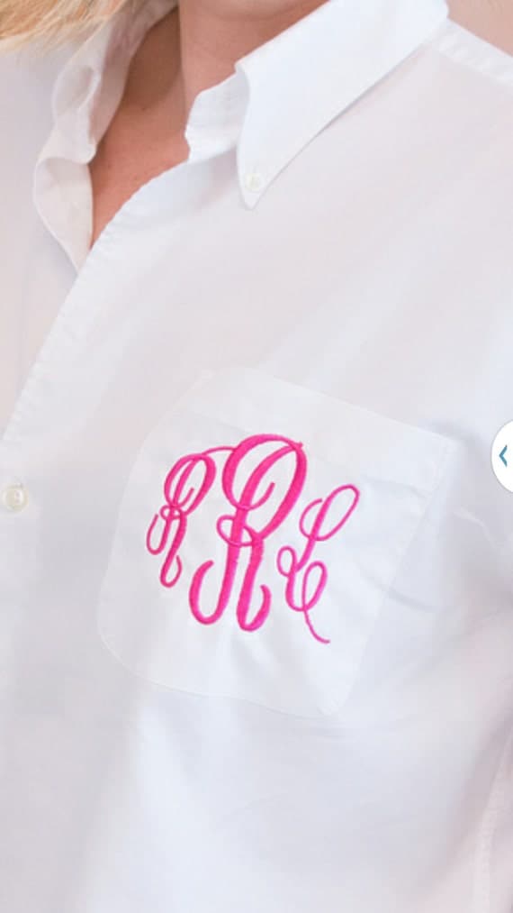 Monogrammed Button Down Shirt