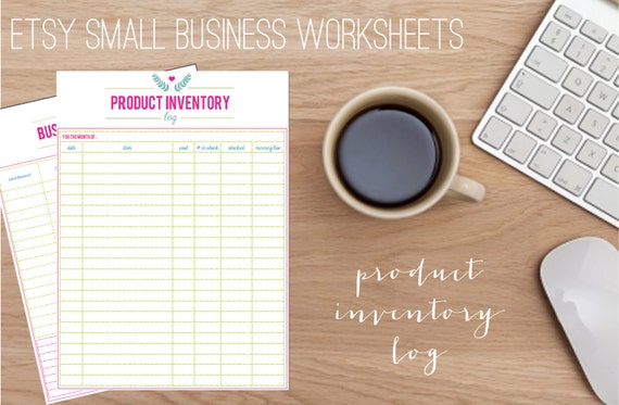 Printable Etsy Small Business Product Inventory Log *Instant Download*