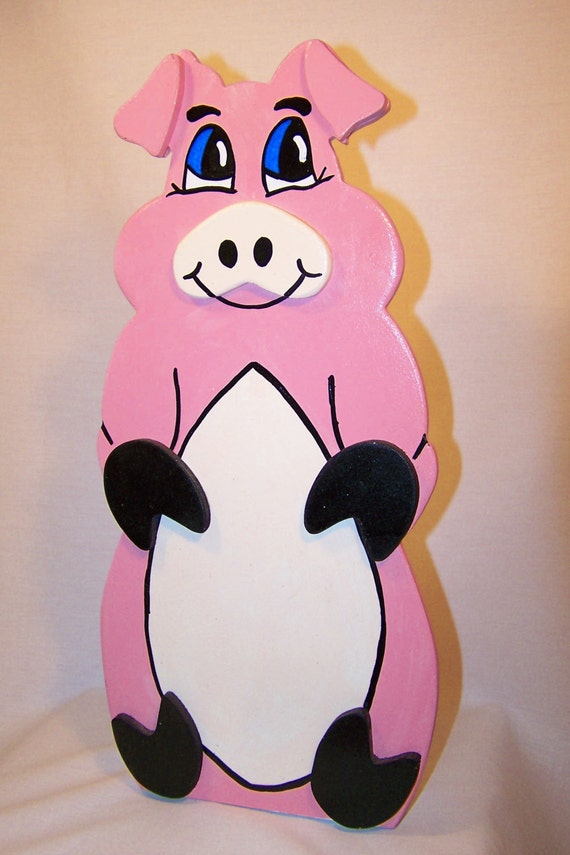 Items similar to Pink Pig Paper Towel Holder on Etsy