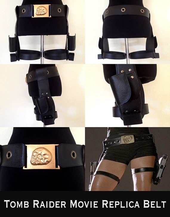 Lara Croft Tomb Raider Movie Gun Belt Replica by AverlyDesigns