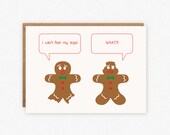 Funny Holiday Card - Gingerbread Man Card - Funny Christmas Card Il_170x135