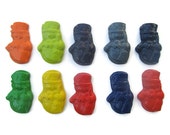 Snowman Crayons set of 10 - Christmas Crayons - Snowman Crayons - Party Favors - Stocking Stuffers Il_170x135
