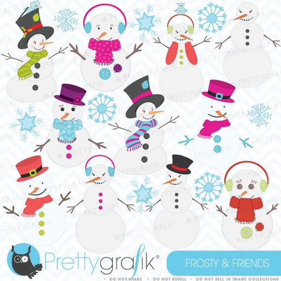 80% 0FF SALE snowman clipart, commercial use, vector graphics, digital clip art, digital images - CL400 Il_570xn