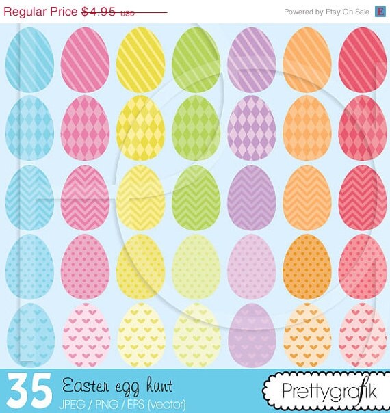 40% OFF SALE easter egg clipart commercial use, vector graphics, digital clip art, digital images - CL511 Il_570xn
