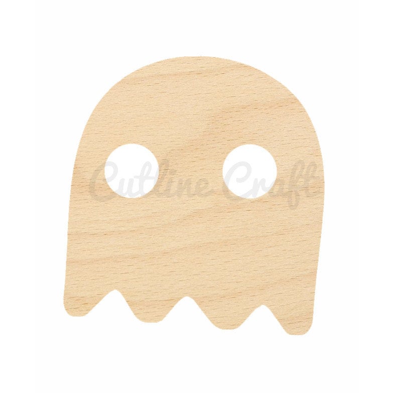PacMan Ghost Cutout Shapes Crafts Gift Tags by CutLineCraft