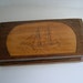 Vintage Hand Carved / Crafted, Ship Motif, Display Box, Jewelry Box, Trinket Box, Valet Box, from Thomaston, Maine State Prison