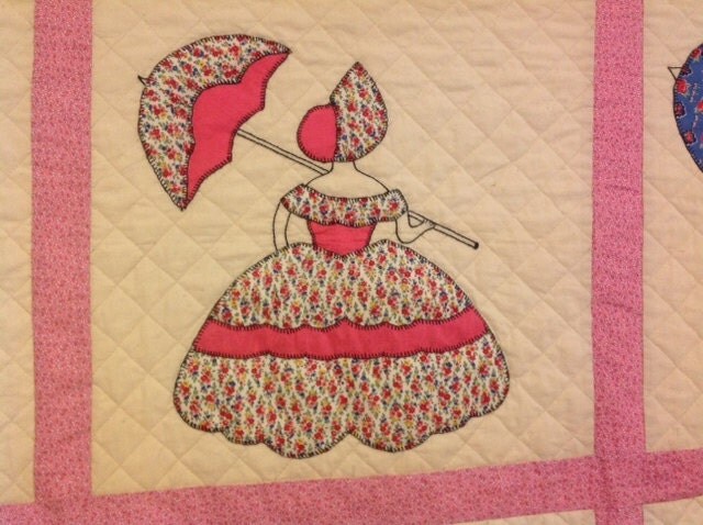 Vintage Colonial Lady Quilt Pattern