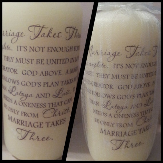 Personalized Marriage quote candles wedding by SassyCandleFavors