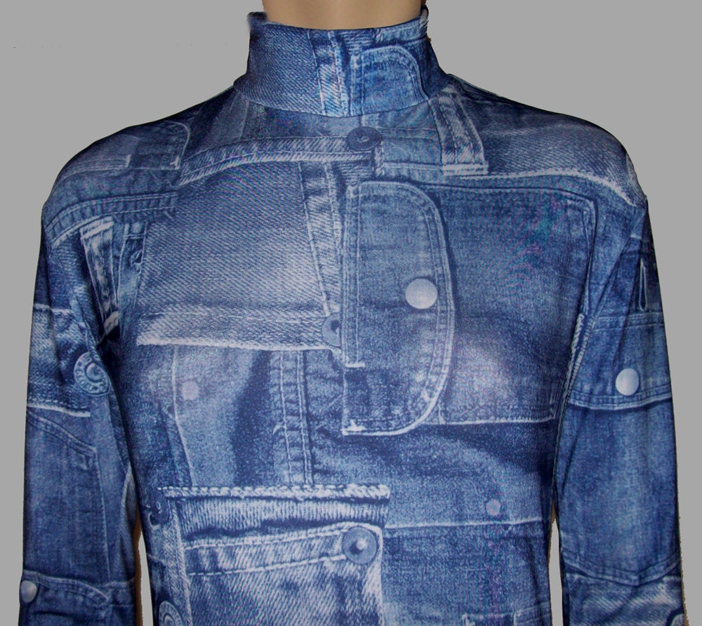 denim unitard