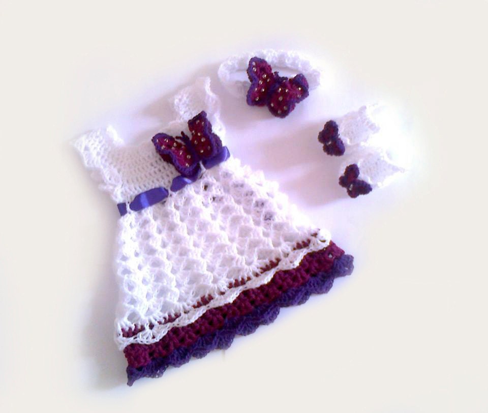 newborn shoes pattern girl crochet crochet paintcrochet dress Baby by dress newborn purple dress