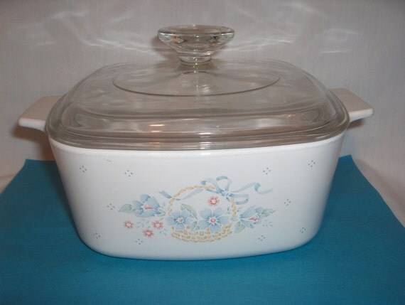 CORNING WARE CASSEROLE Country Cornflower 1.5 Liter