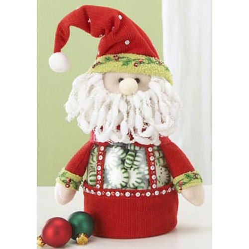 Felt Santa Candy Jar