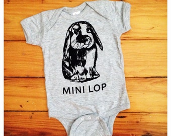 Items similar to Bunny rabbit baby clothes, Organic baby outfit, one ...