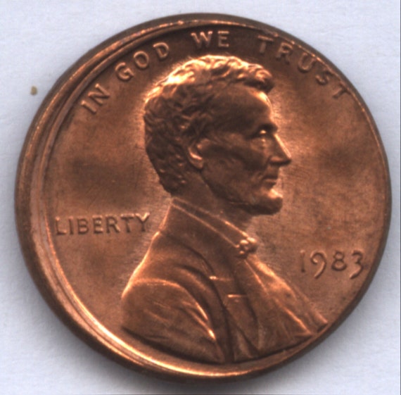 1983-P Error Off Centered Penny Rare Harder To by riggsbyscorner