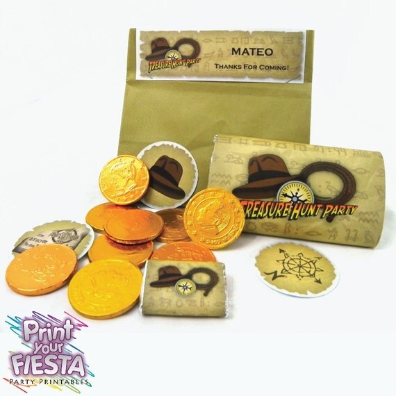 Treasure Hunter Party Kit - Indiana Jones Inspired party Il_570xn