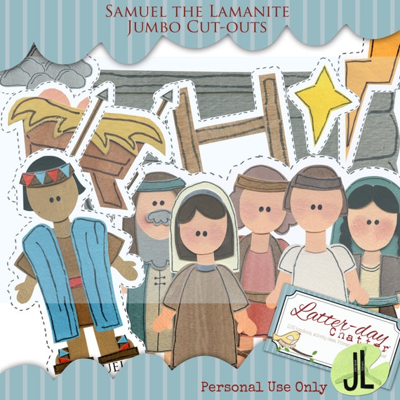 Samuel the Lamanite Jumbo Cut-outs by LatterdayChatter on Etsy