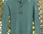 Army Green Boys Sweater, Cashmere Blend Sweater, Autumn Sweater, Winter Sweater, Jumper Sweater, Aged 8 to 9 years old,