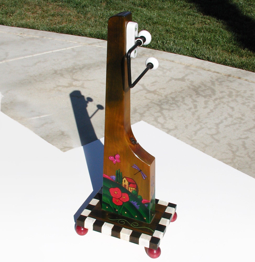 Toilet Paper Holder Stand Whimsical by ChuckPetersonDesigns