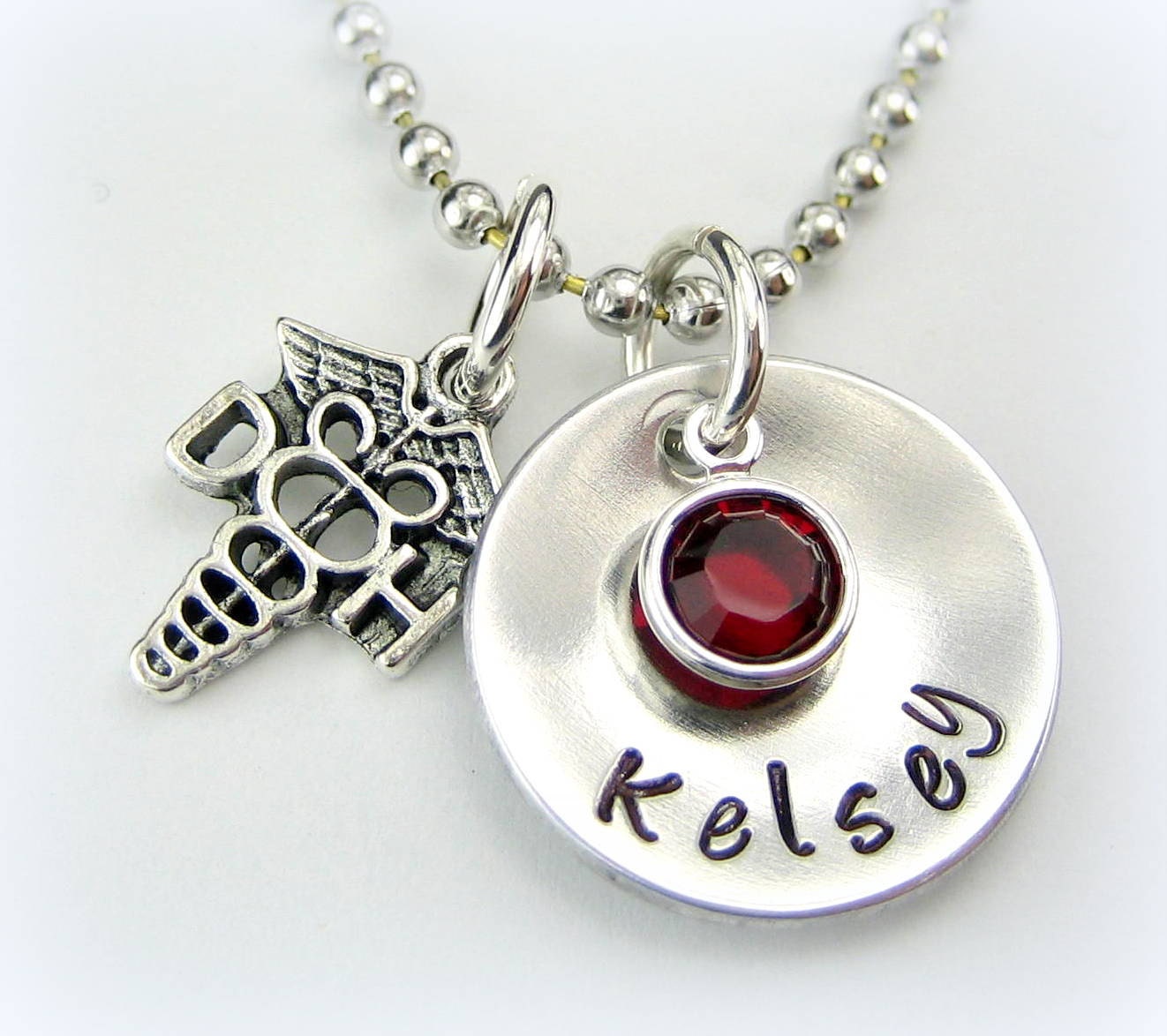 Personalized Dental Hygienist Necklace 3/4 by