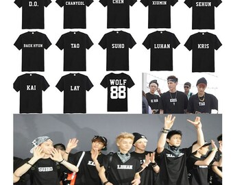 Kpop Wolf 88 Exo Unisex Korea Pop T-shirts l (Dt50)