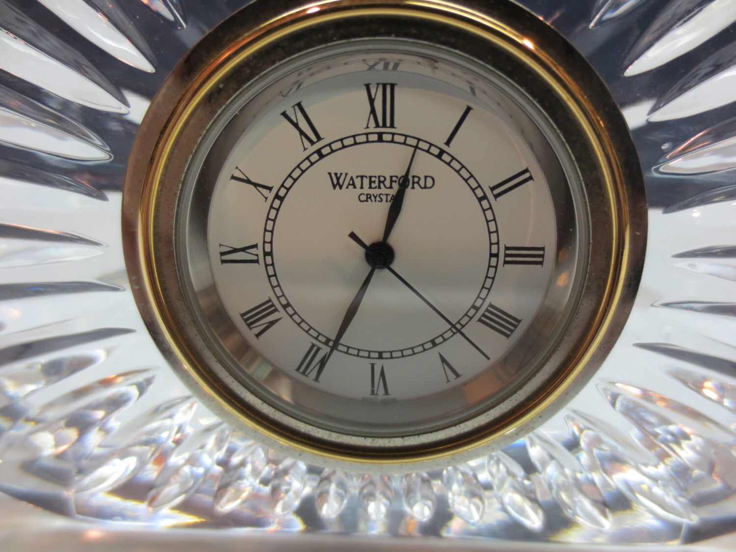 Waterford Crystal Small Oval Desk Clock