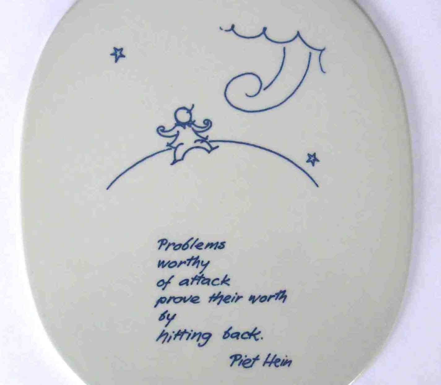 PIET HEIN GROOK / Gruk Royal Copenhagen Poem Wall Plaque