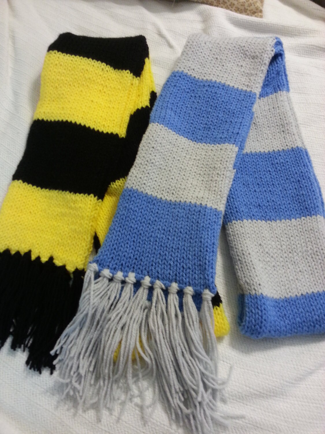Harry Potter Inspired Knitted Scarf Hufflepuff
