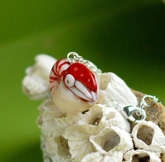 Nautilus Necklace marine biology ocean animal pendant
