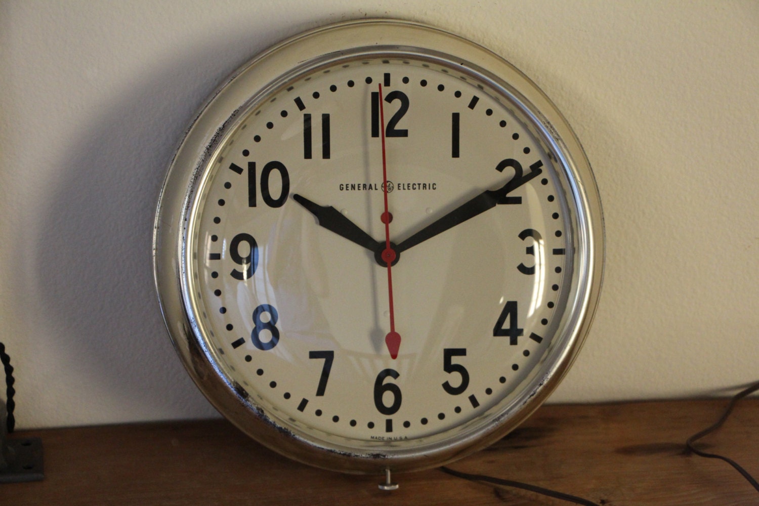 Vintage PostWar General ElectricTelechron Wall Clock