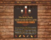 Thanksgiving Dinner Invitation - Fall - Printable - Custom Il_170x135
