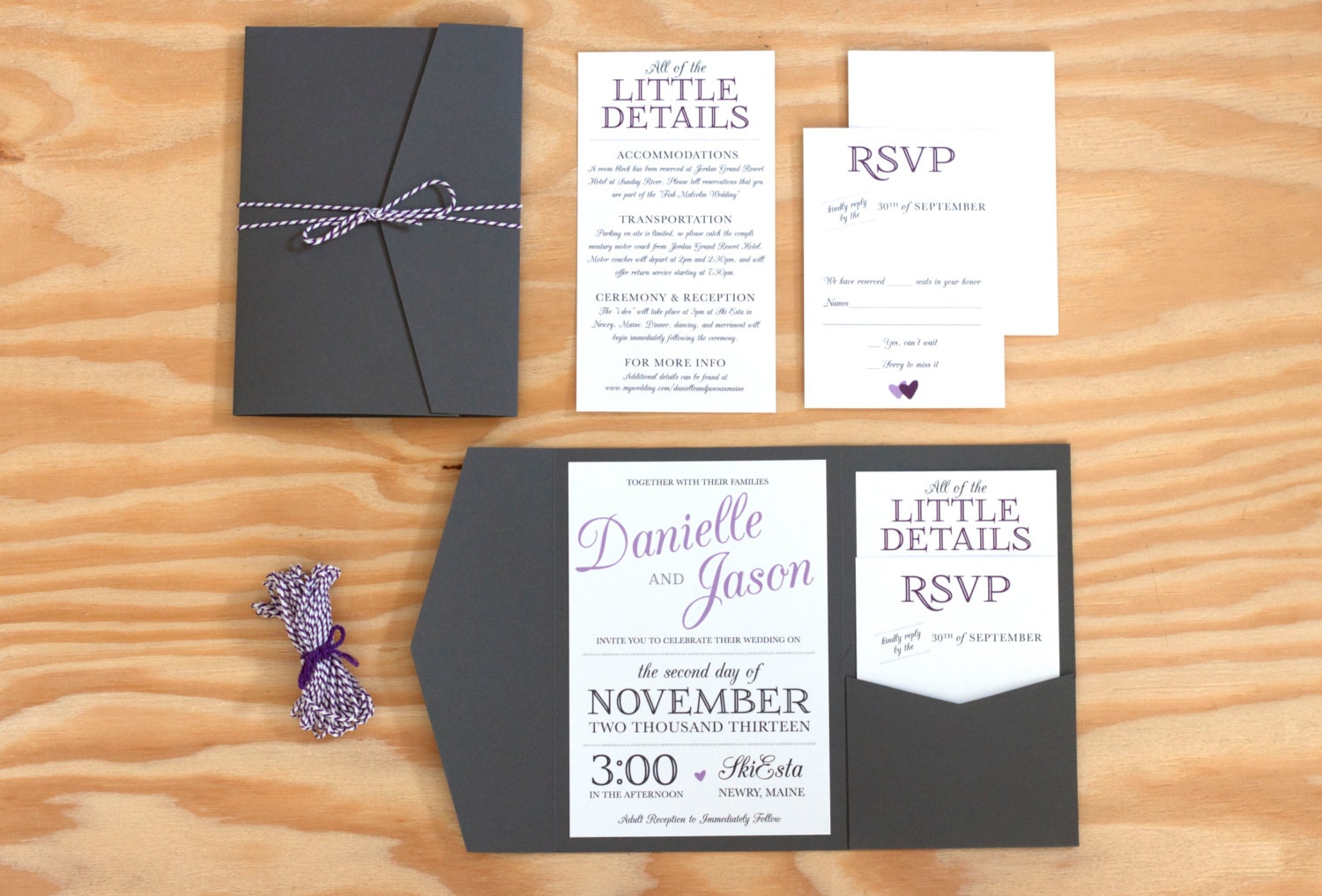 Pocket Wedding Invitations 2