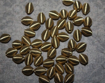 Vintage Small Gold Springy Metal Beads