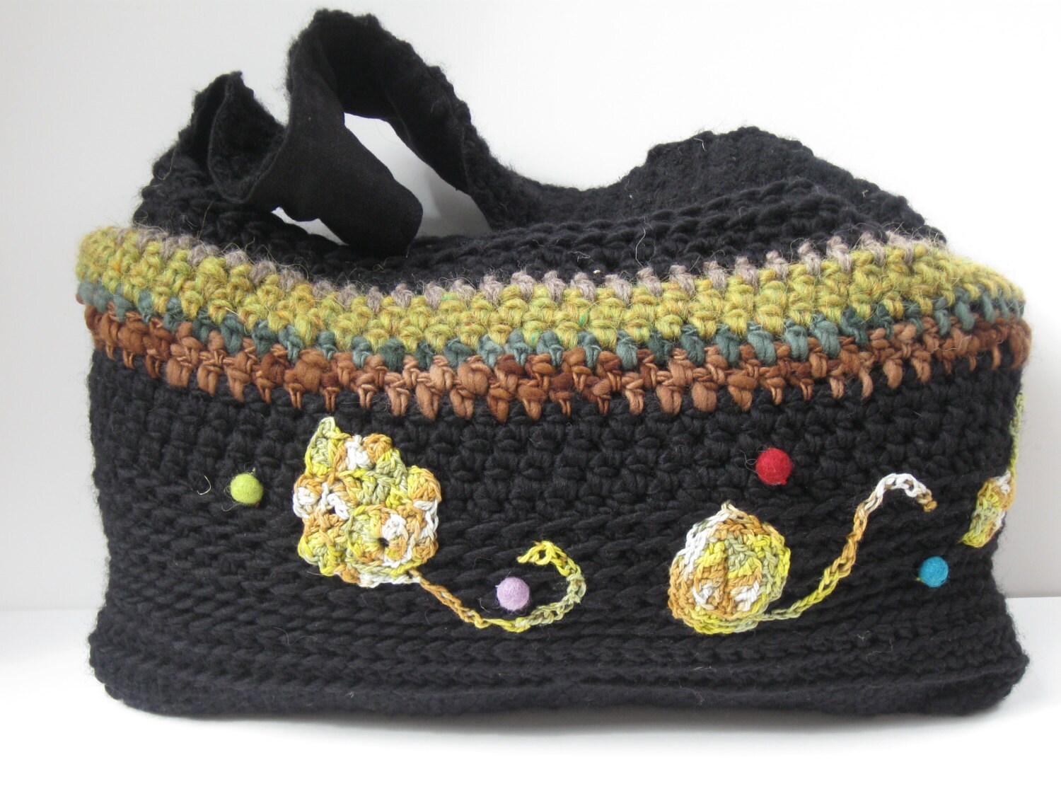 eco friendly bag purse natural purse wool by Birchmoonrocksfibers