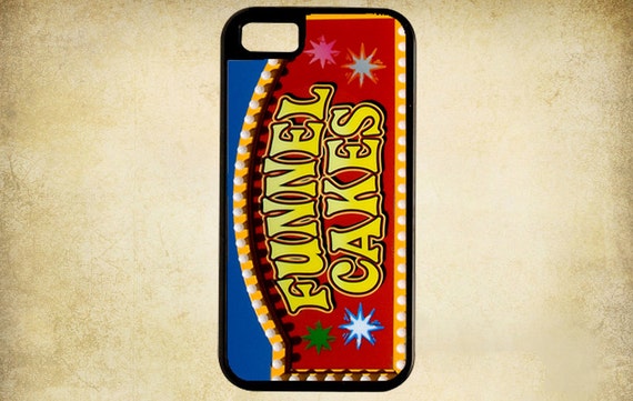 Iconic Red and Yellow Funnel Cake Sign For iPhone 4,5, Samsung